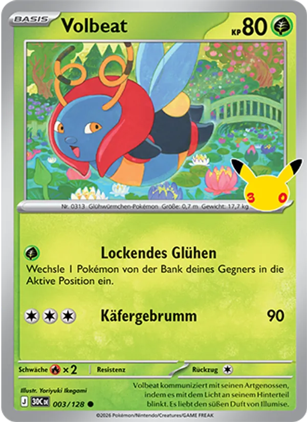 Karte Volbeat aus 30 Jahre, Nummer 003/128