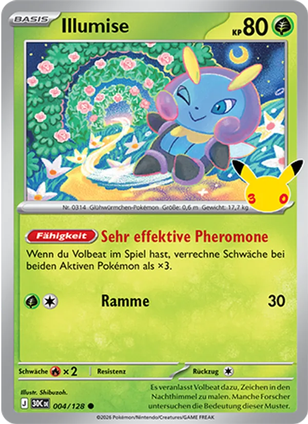 Karte Illumise aus 30 Jahre, Nummer 004/128