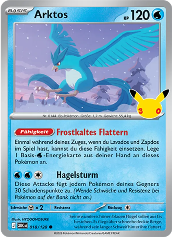 Karte Arktos aus 30 Jahre, Nummer 018/128