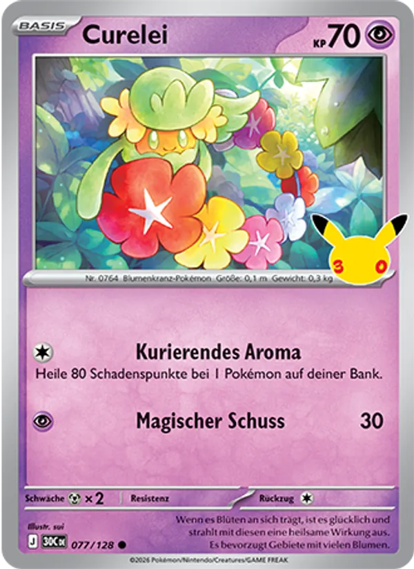 Karte Curelei aus 30 Jahre, Nummer 077/128