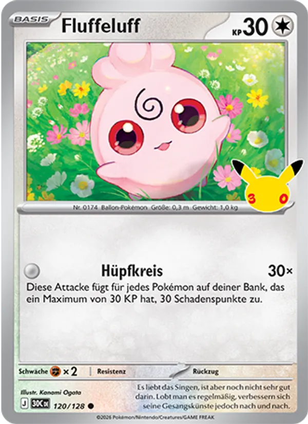Karte Fluffeluff aus 30 Jahre, Nummer 120/128