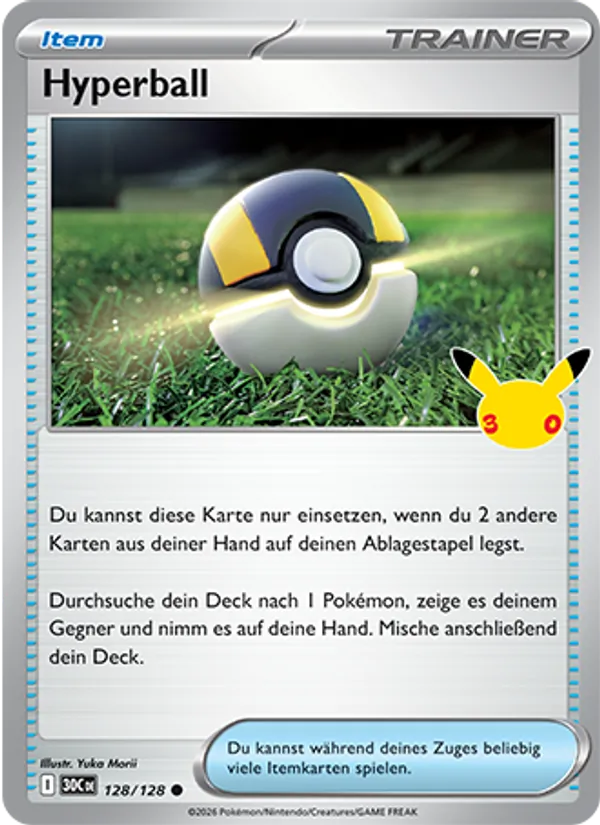 Karte Hyperball aus 30 Jahre, Nummer 128/128