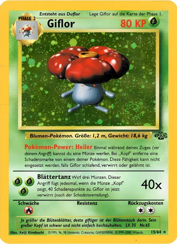Karte Giflor aus Dschungel, Nummer 15/64