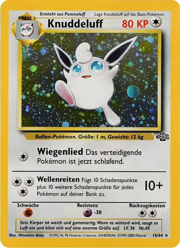 Karte Knuddeluff aus Dschungel, Nummer 16/64