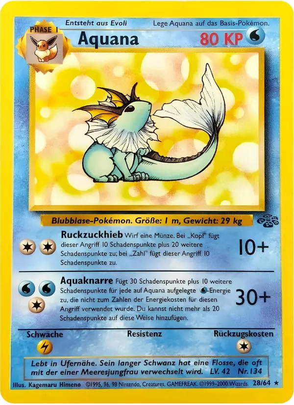Karte Aquana aus Dschungel, Nummer 28/64