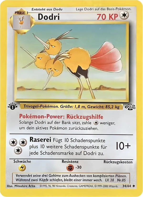 Karte Dodri aus Dschungel, Nummer 34/64