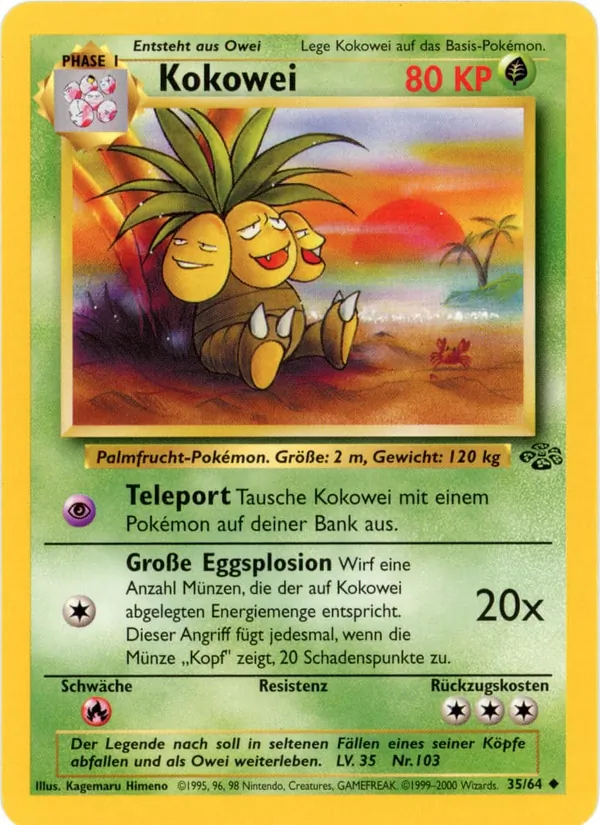 Karte Kokowei aus Dschungel, Nummer 35/64