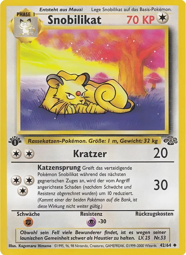 Karte Snobilikat aus Dschungel, Nummer 42/64
