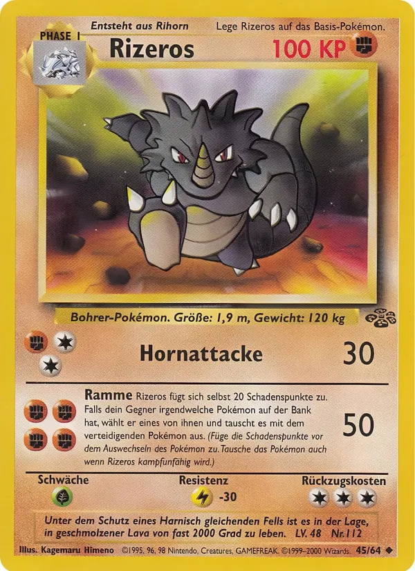 Karte Rizeros aus Dschungel, Nummer 45/64