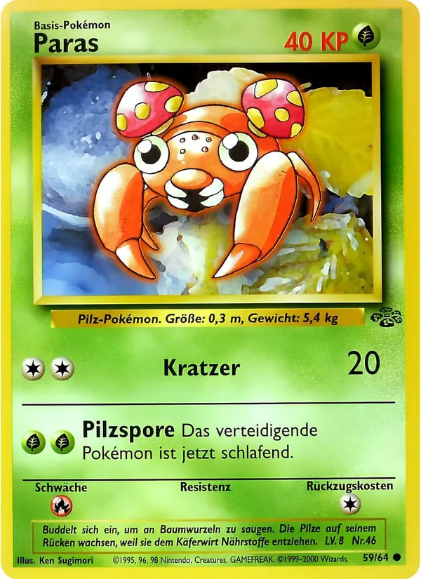 Karte Paras aus Dschungel, Nummer 59/64