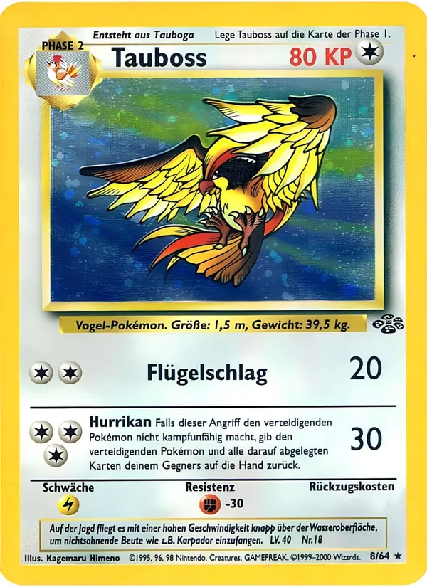 Karte Tauboss aus Dschungel, Nummer 8/64