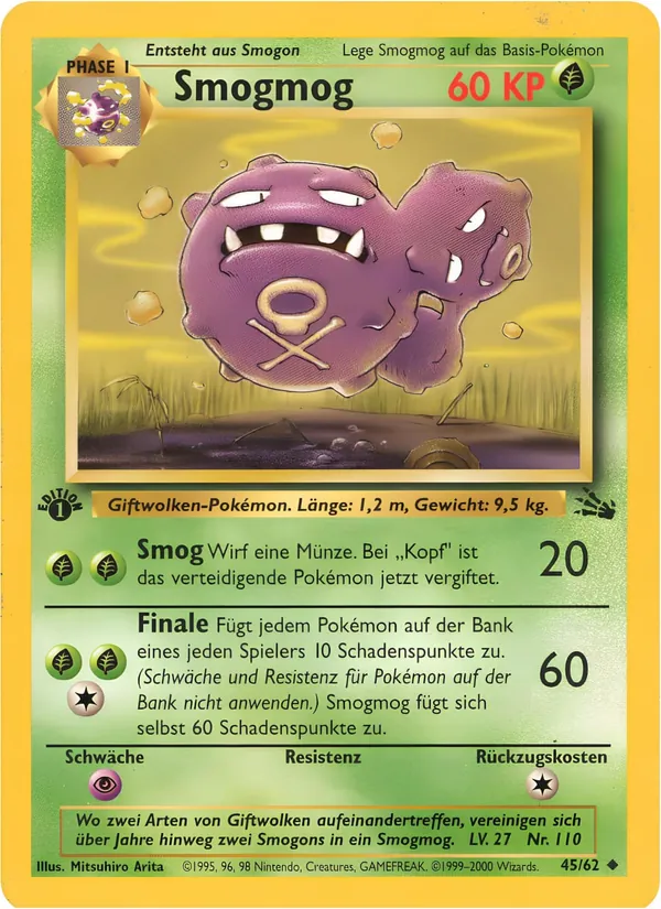 Karte Smogmog aus Fossil, Nummer 45/62