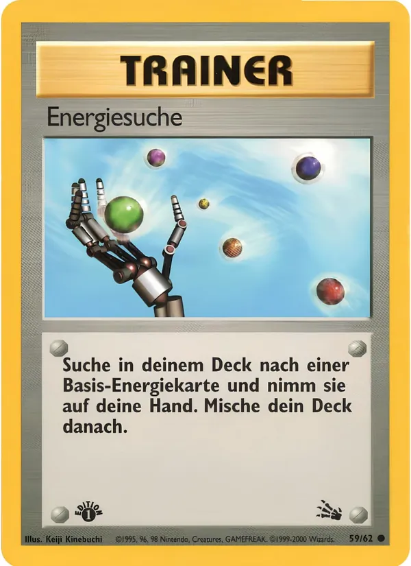 Karte Energiesuche aus Fossil, Nummer 59/62