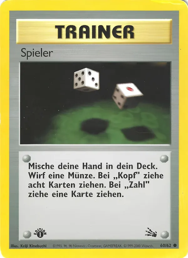 Karte Spieler aus Fossil, Nummer 60/62