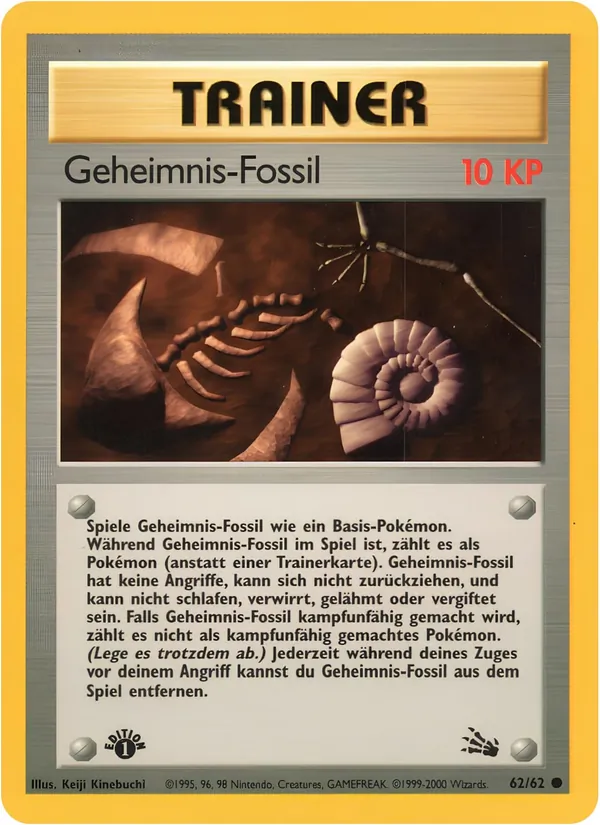 Karte Geheimnis-Fossil aus Fossil, Nummer 62/62