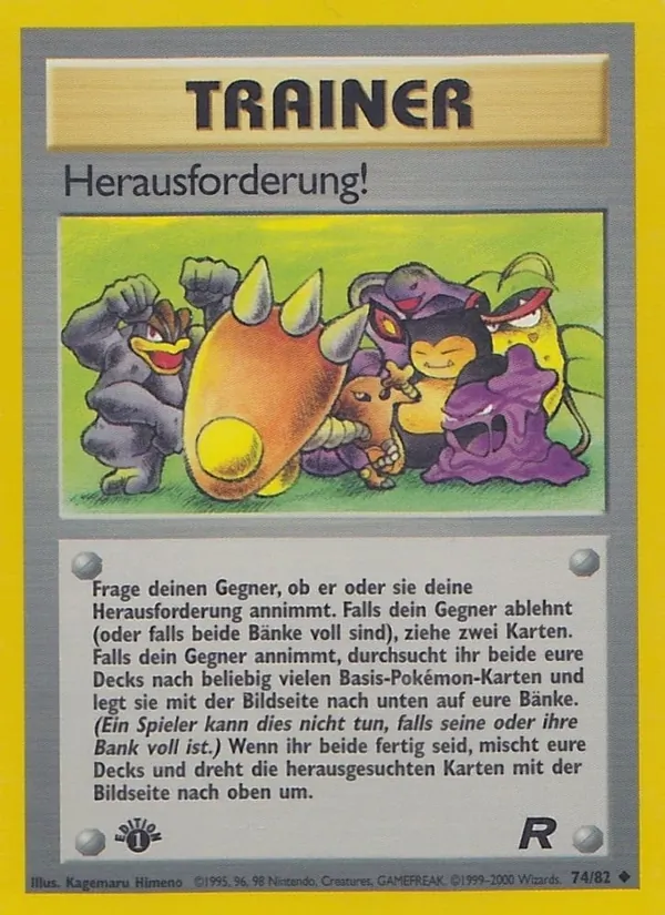 Karte Herausforderung! aus Team Rocket, Nummer 74/82