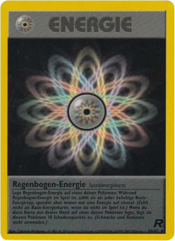 Karte Regenbogen-Energie aus Team Rocket, Nummer 80/82