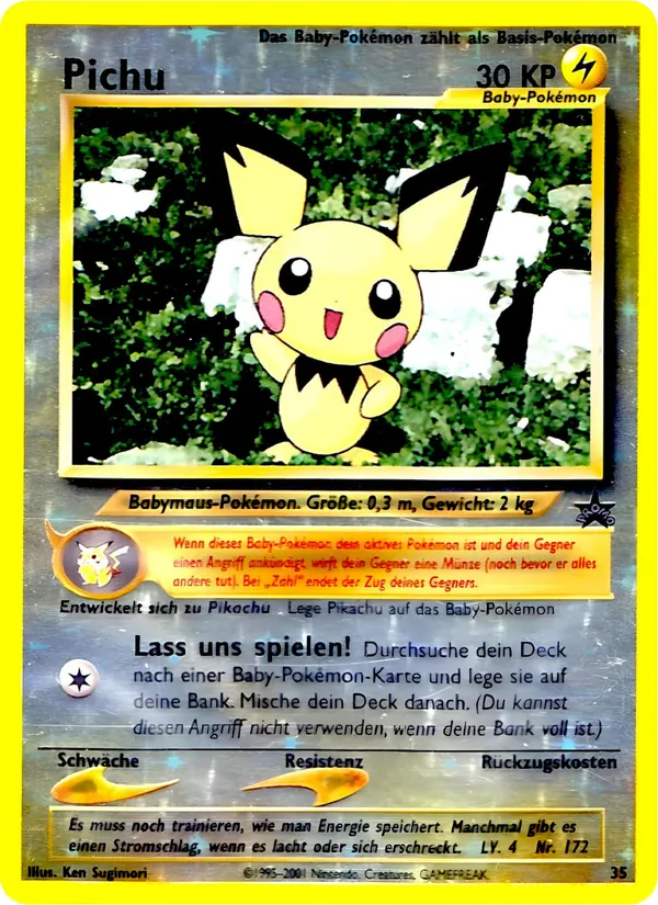 Karte Pichu aus Wizards Black Star Promos, Nummer 35/53