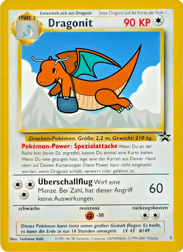Karte Dragoran (Dragonit) aus Wizards Black Star Promos, Nummer 5/53