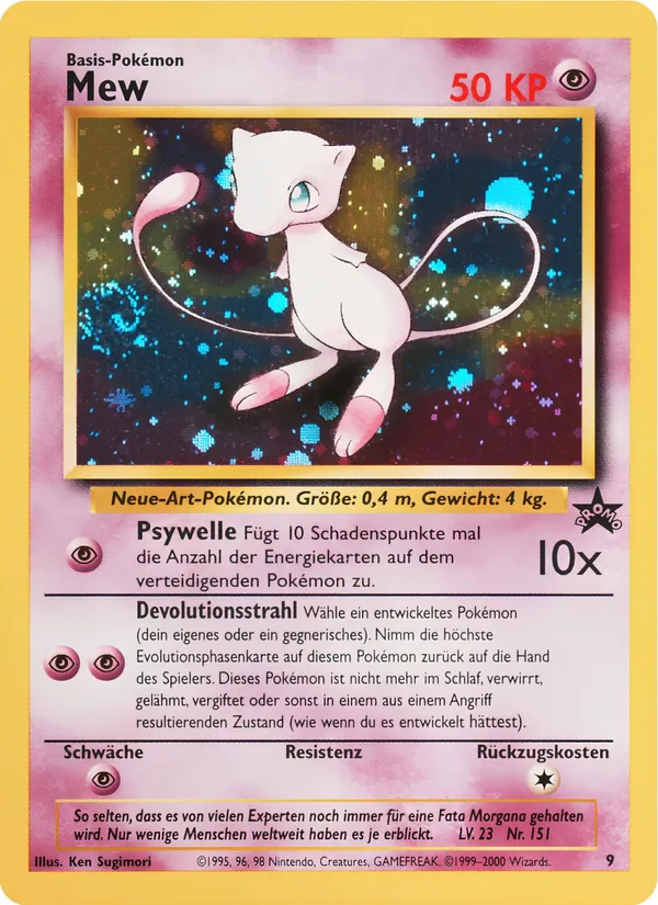 Karte Mew aus Wizards Black Star Promos, Nummer 9/53