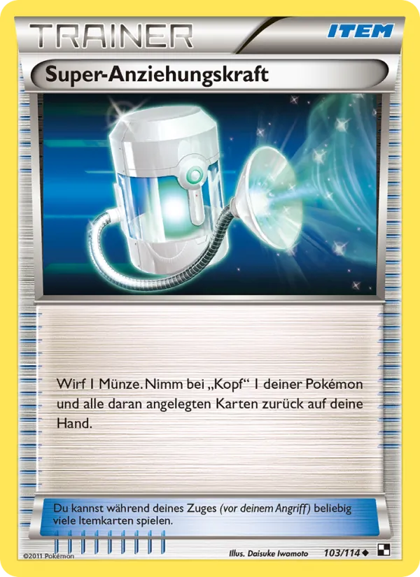 Karte Super-Anziehungskraft aus Schwarz & Weiß, Nummer 103/114