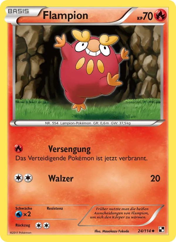 Karte Flampion aus Schwarz & Weiß, Nummer 24/114