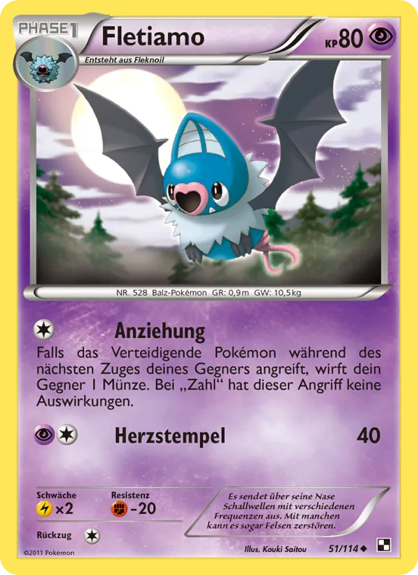 Karte Fletiamo aus Schwarz & Weiß, Nummer 51/114