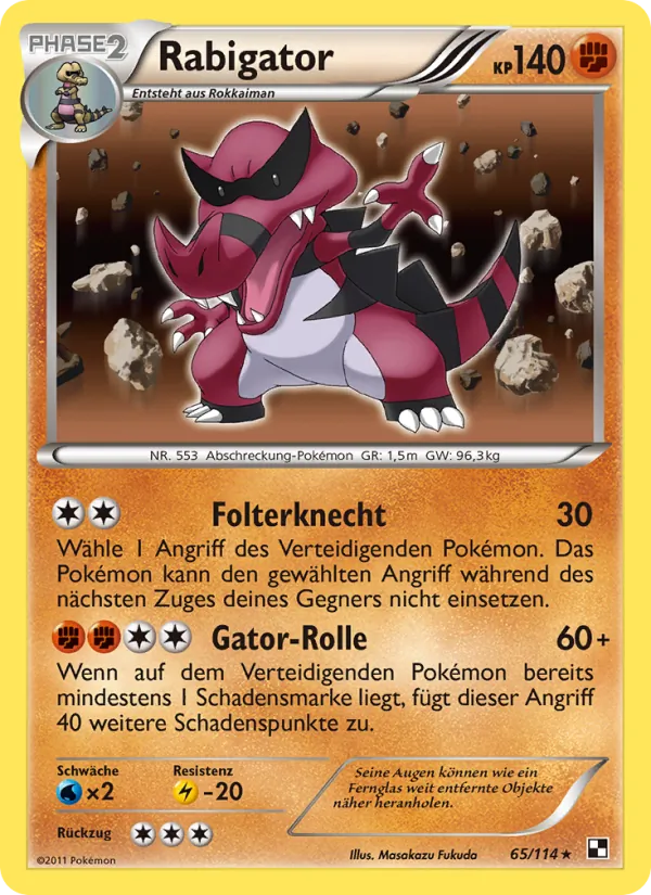 Karte Rabigator aus Schwarz & Weiß, Nummer 65/114