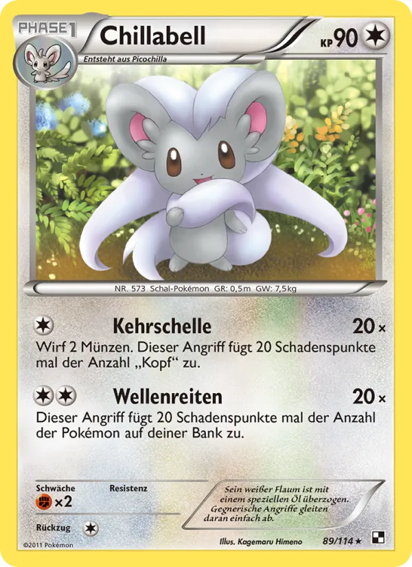 Karte Chillabell aus Schwarz & Weiß, Nummer 89/114