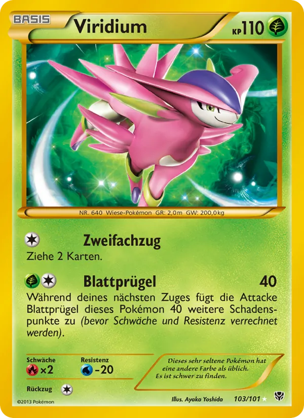 Karte Viridium aus Plasma-Blaster, Nummer 103/101