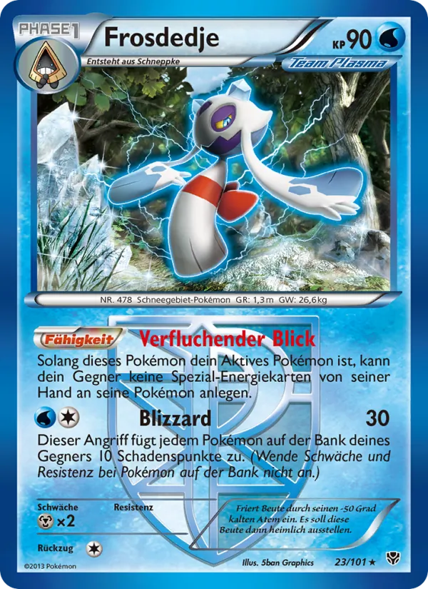 Karte Frosdedje aus Plasma-Blaster, Nummer 23/101