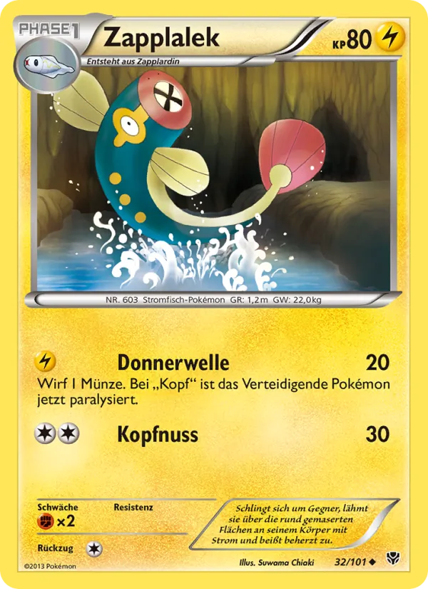 Karte Zapplalek aus Plasma-Blaster, Nummer 32/101