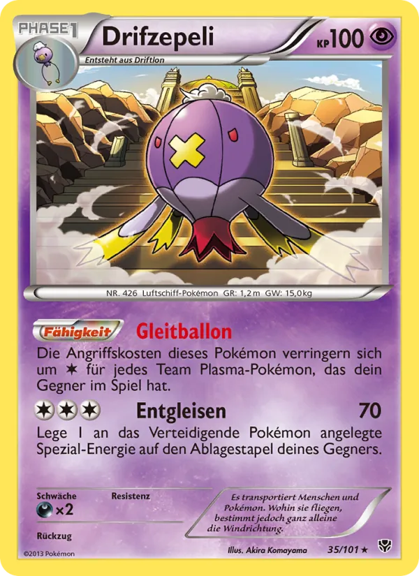 Karte Drifzepeli aus Plasma-Blaster, Nummer 35/101