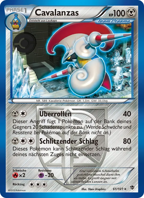 Karte Cavalanzas aus Plasma-Blaster, Nummer 61/101
