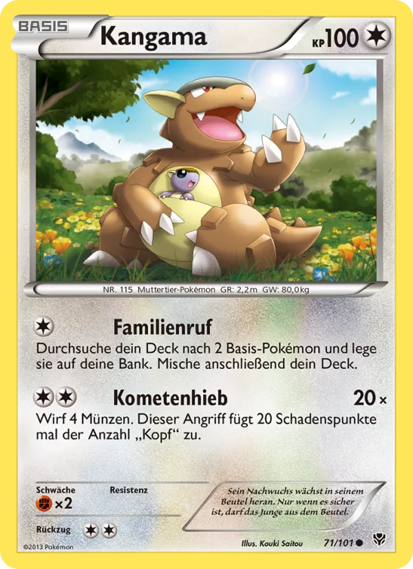 Karte Kangama aus Plasma-Blaster, Nummer 71/101