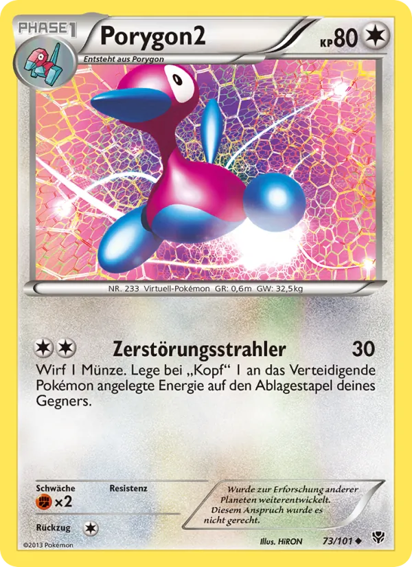 Karte Porygon2 aus Plasma-Blaster, Nummer 73/101