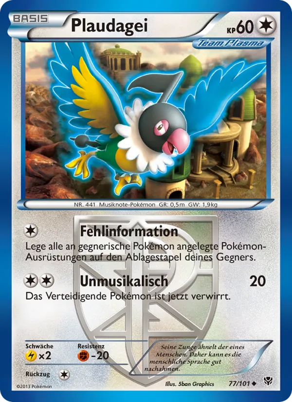 Karte Plaudagei aus Plasma-Blaster, Nummer 77/101