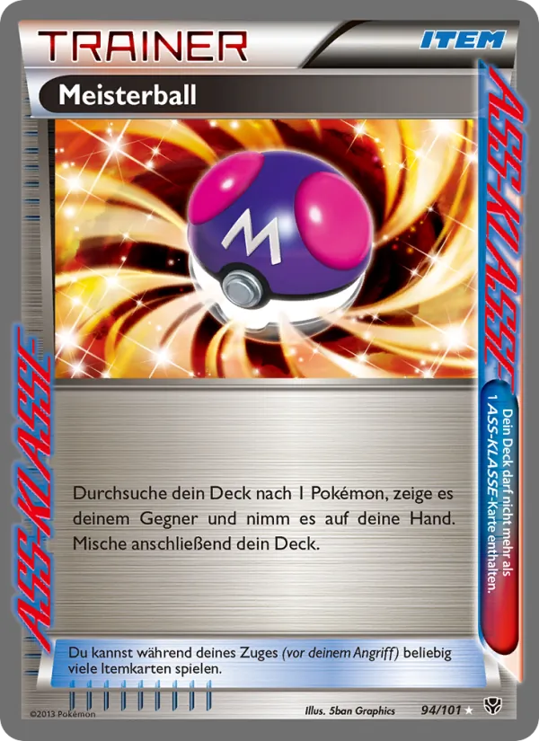 Karte Meisterball aus Plasma-Blaster, Nummer 94/101