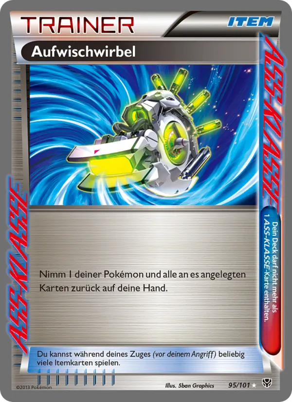 Karte Aufwisch-Zyklon aus Plasma-Blaster, Nummer 95/101