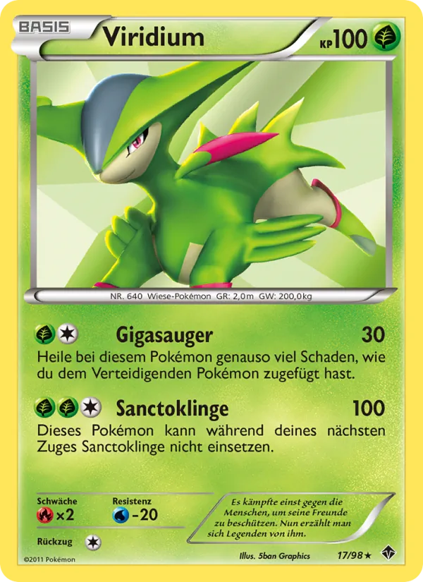 Karte Viridium aus Aufstreben der Mächtigen, Nummer 17/98