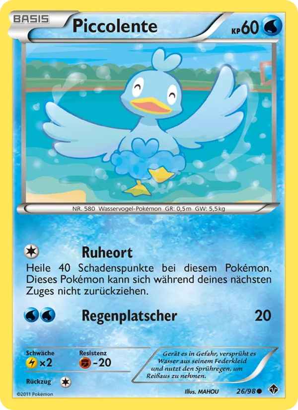 Karte Piccolente aus Aufstreben der Mächtigen, Nummer 26/98