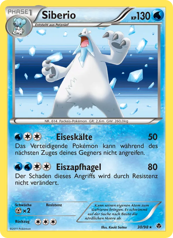 Karte Siberio aus Aufstreben der Mächtigen, Nummer 30/98
