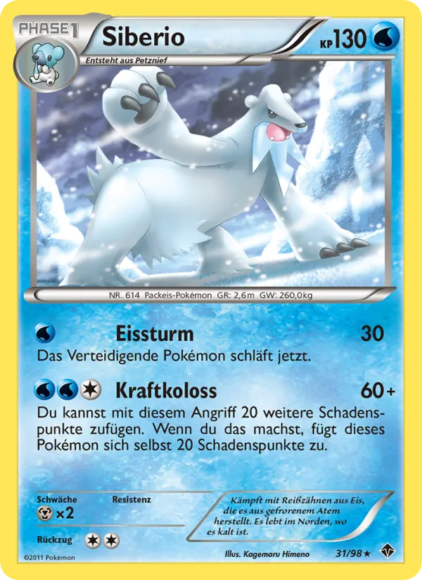 Karte Siberio aus Aufstreben der Mächtigen, Nummer 31/98