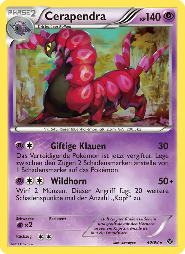 Karte Cerapendra aus Aufstreben der Mächtigen, Nummer 40/98