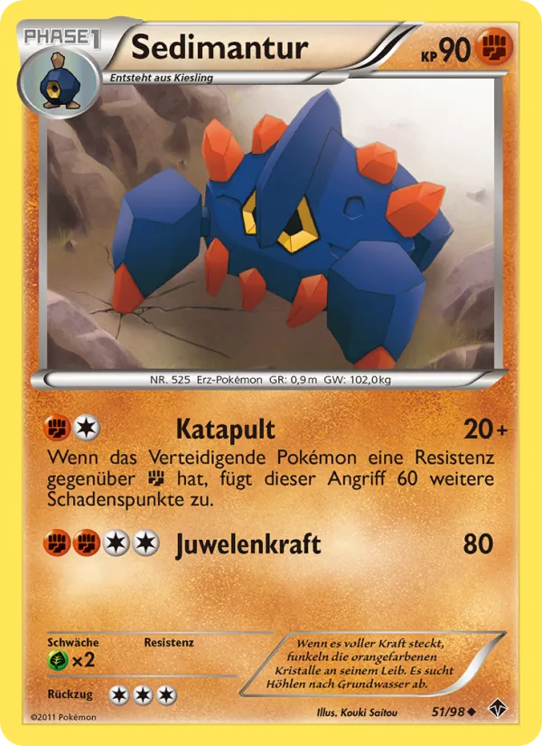 Karte Sedimantur aus Aufstreben der Mächtigen, Nummer 51/98