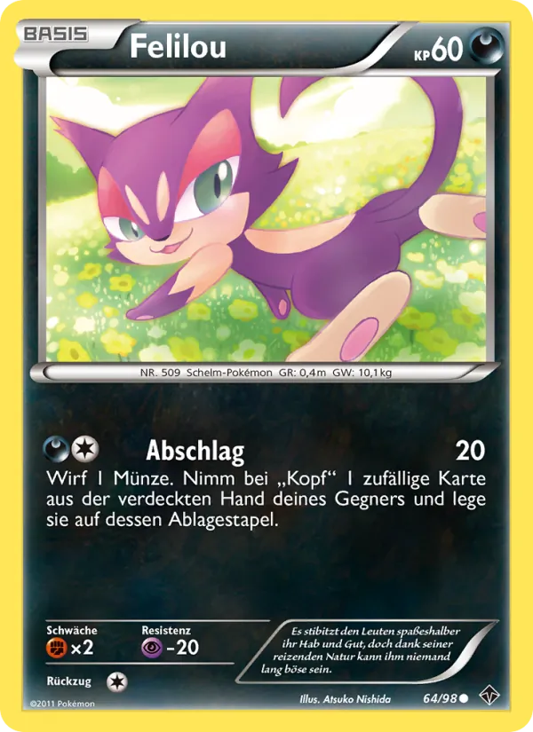 Karte Felilou aus Aufstreben der Mächtigen, Nummer 64/98