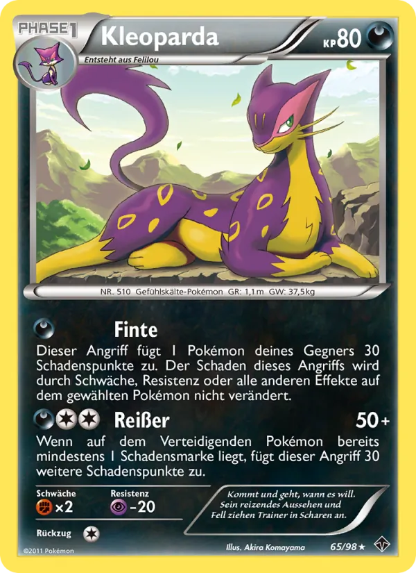 Karte Kleoparda aus Aufstreben der Mächtigen, Nummer 65/98