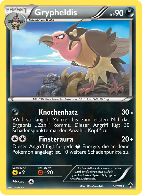 Karte Grypheldis aus Aufstreben der Mächtigen, Nummer 69/98