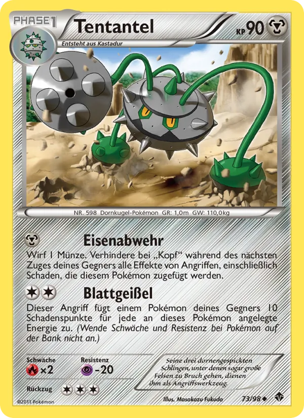 Karte Tentantel aus Aufstreben der Mächtigen, Nummer 73/98
