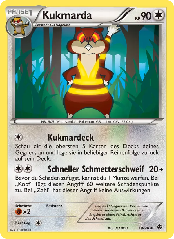 Karte Kukmarda aus Aufstreben der Mächtigen, Nummer 79/98